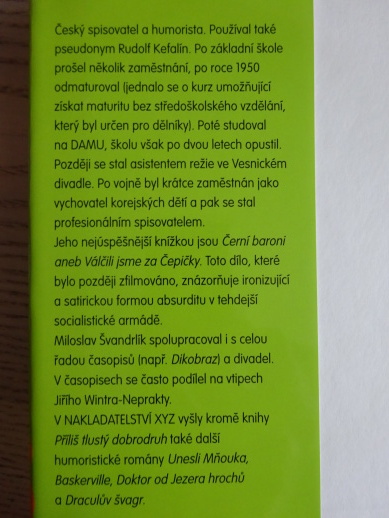 PŘÍLIŠ TLUSTÝ DOBRODRUH, MILOSLAV ŠVANDRLÍK, NEPRAKTA, **an