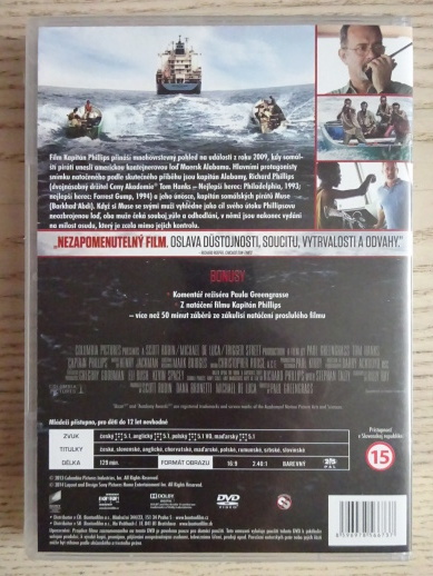 KAPITÁN PHILLIPS, DVD FILM