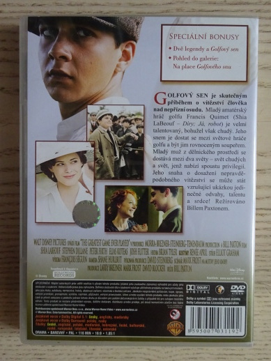 GOLFOVÝ SEN, DVD FILM