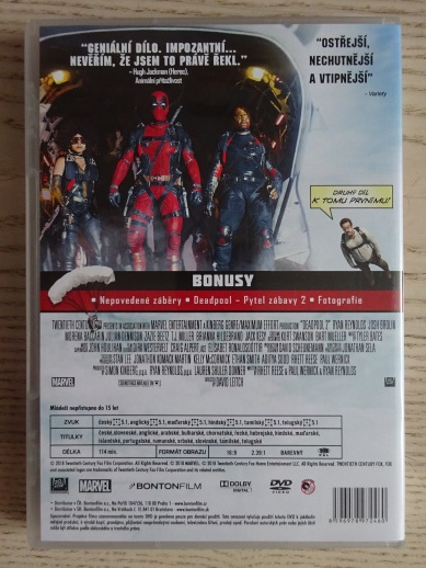 DEADPOOL 2, DVD FILM