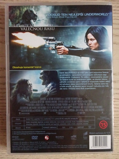UNDERWORLD, PROBUZENÍ, DVD FILM