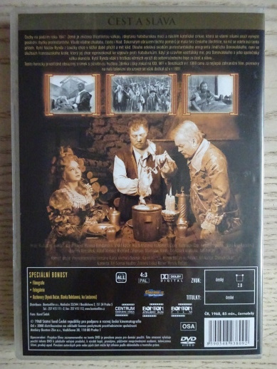 ČEST A SLÁVA, DVD FILM ČR