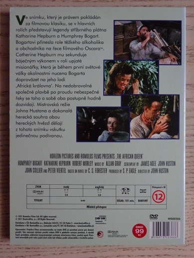 AFRICKÁ KRÁLOVNA, DVD FILM