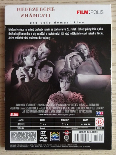 NEBEZPEČNÉ ZNÁMOSTI, DVD FILM