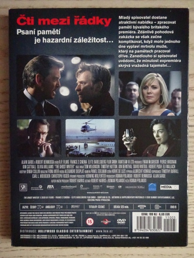MUŽ VE STÍNU, BROSNAN, DVD FILM