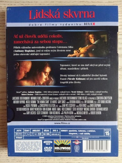 LIDSKÁ SKVRNA, DVD FILM