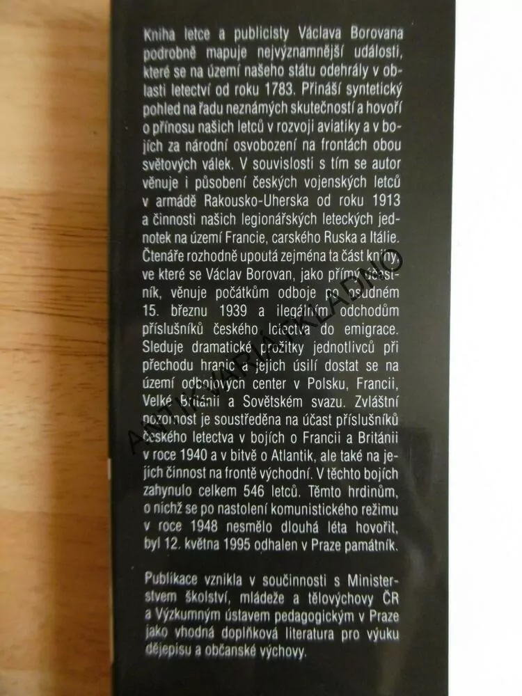 HISTORIE ČESKOSLOVENSKÉHO VOJENSKÉHO LETECTVA 1914-45, BOROVAN, **an