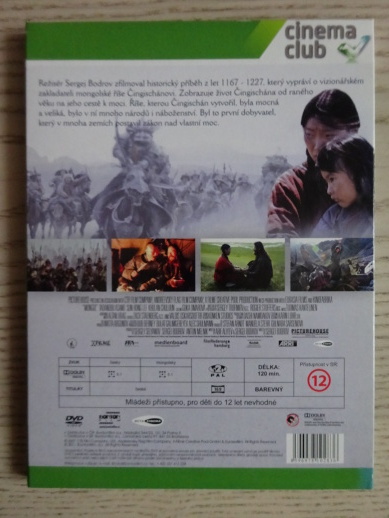 MONGOL, ČINGISCHÁN, DVD FILM