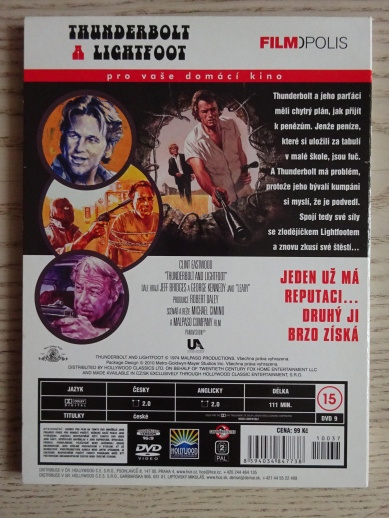 THUNDERBOLT A LIGHTFOOT, DVD FILM