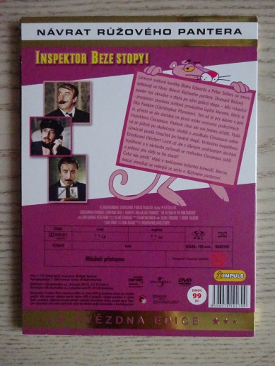 NÁVRAT RŮŽOVÉHO PANTERA, DVD FILM