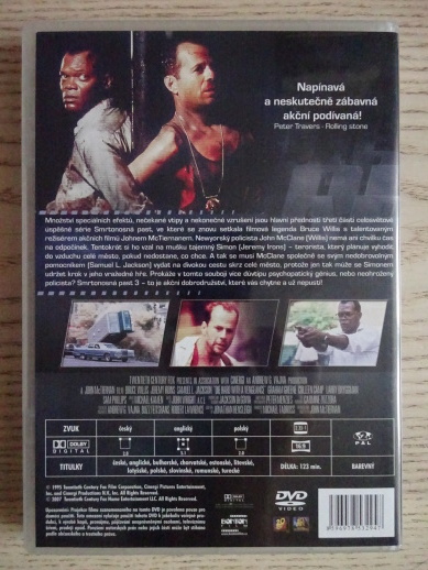 SMRTONOSNÁ PAST 3, DVD FILM