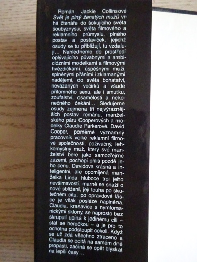 SVĚT JE PLNÝ ŽENATÝCH MUŽŮ, JACKIE COLLINSOVÁ, **an