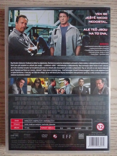 PLÁN ÚTĚKU, SYLVESTER STALLONE, ARNOLD SCHWARZENEGGER, DVD FILM