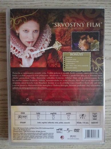 KRÁLOVNA ALŽBĚTA, DVD FILM