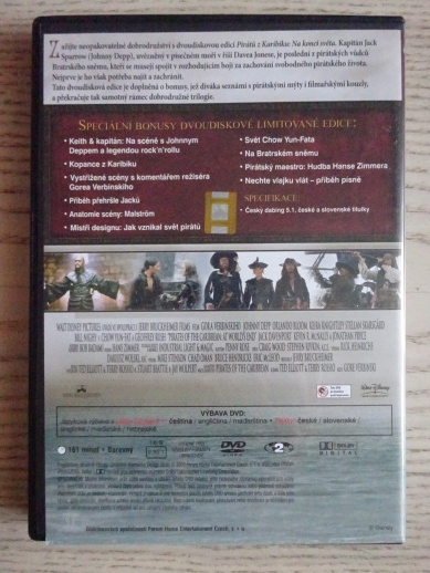 PIRÁTI Z KARIBIKU, NA KONCI SVĚTA, DVD FILM