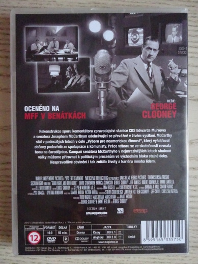 DOBROU NOC A HODNĚ ŠTĚSTÍ, DVD FILM