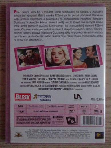 RŮŽOVÝ PANTER, DVD FILM 
