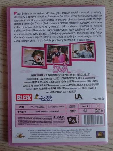 RŮŽOVÝ PANTER ZNOVU ZASAHUJE, DVD FILM