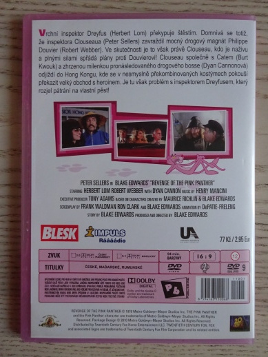 POMSTA RŮŽOVÉHO PANTERA, DVD FILM