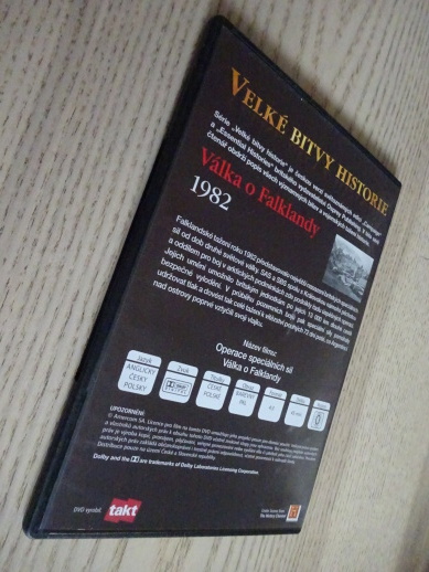 VÁLKA O FALKLANDY 1982, DVD FILM DOKUMENT