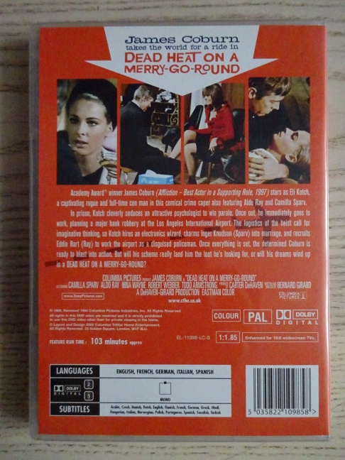 DEAD HEAT ON A MERRY-GO-ROUND, DVD FILM