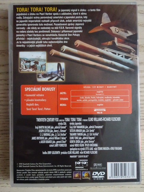 TORA! TORA! TORA!, ÚTOK NA PEARL HARBOR, DVD FILM