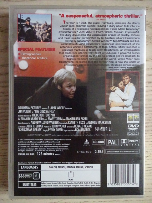 THE ODESSA FILE, DVD FILM