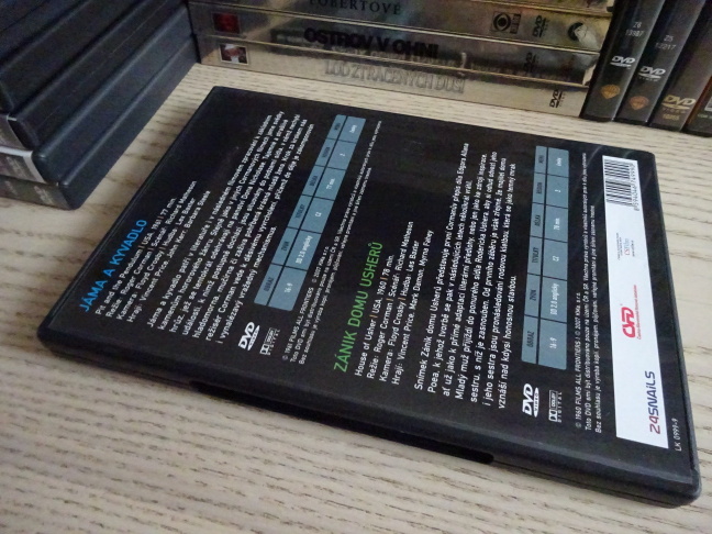 JÁMA A KYVADLO, ZÁNIK DOMU USHERŮ, DVD FILM