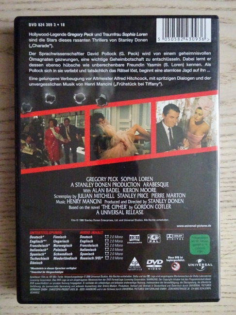 ARABESKE, DVD FILM