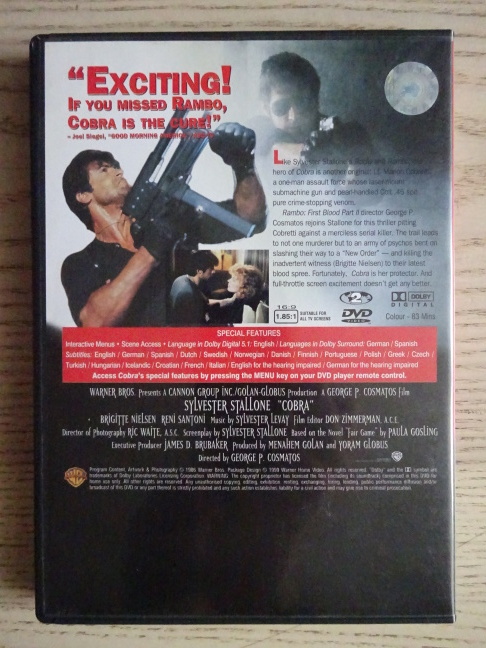 COBRA, DVD FILM