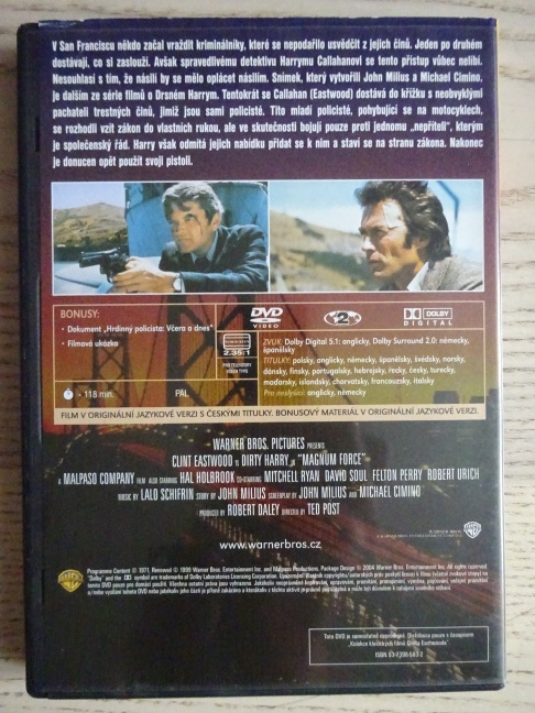 MAGNUM FORCE, DVD FILM