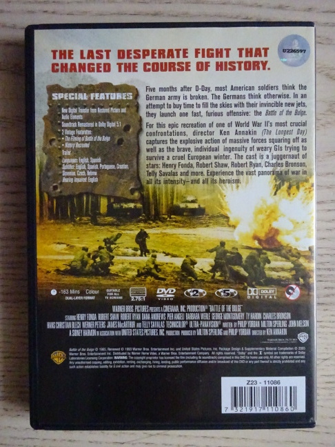 BATTLE OF THE BULGE, DVD FILM