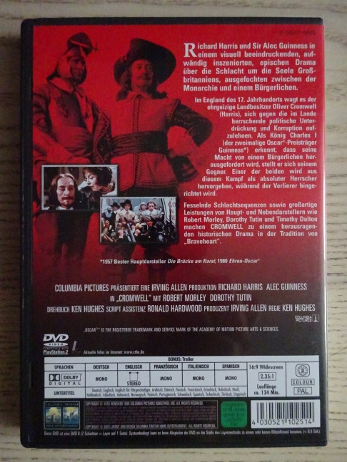 CROMWELL DER UNERBITTLICHE, DVD FILM