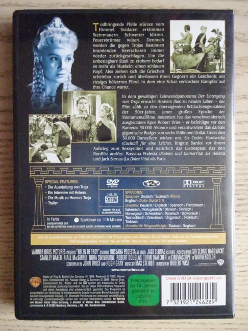 DER UNTERGANG VON TROJA, PARIS A HELENA, DVD FILM