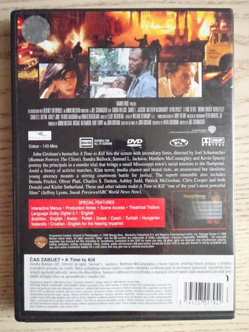 A TIME TO KILL, DVD FILM