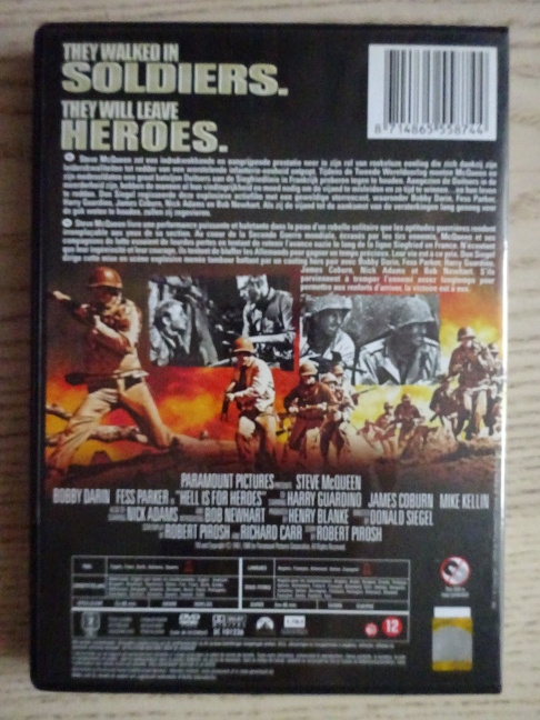 HELL IS FOR HEROES, DVD FILM