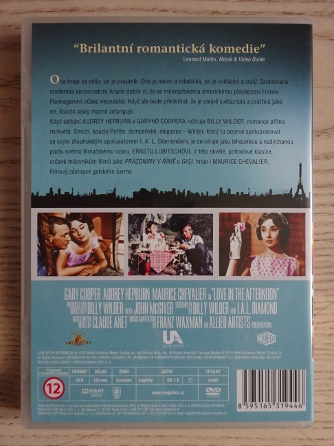 ODPOLEDNÍ LÁSKA, DVD FILM
