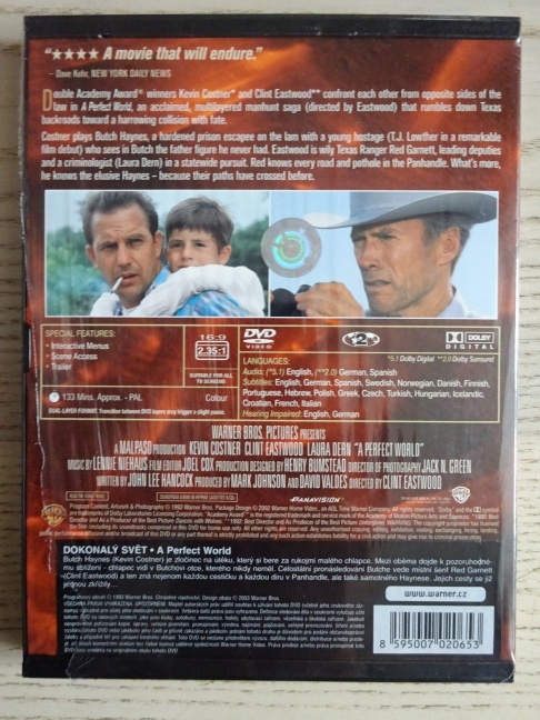 A PERFECT WORLD, DVD FILM