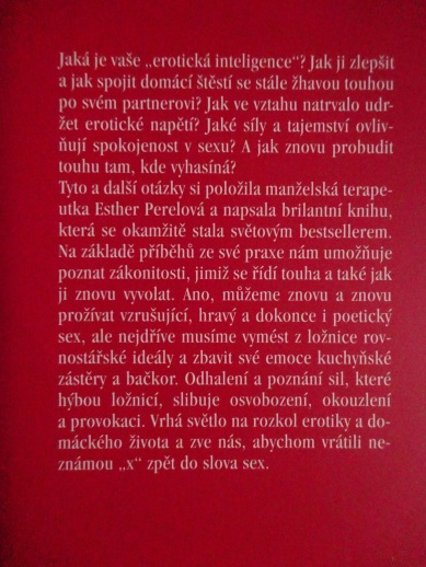 EROTICKÁ INTELIGENCE, ESTHER PERELOVÁ, **an