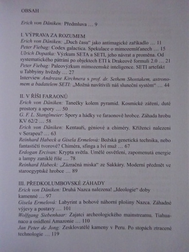 VESMÍRNÉ OBZORY, ERICH VON DÄNIKEN, **an