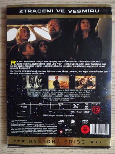 ZTRACENI VE VESMÍRU, DVD FILM