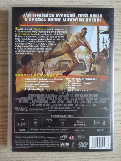 VÍTEJTE V DŽUNGLI, THE ROCK, SCOTT, DVD FILM