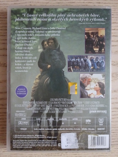 PRVNÍ RYTÍŘ, DVD FILM