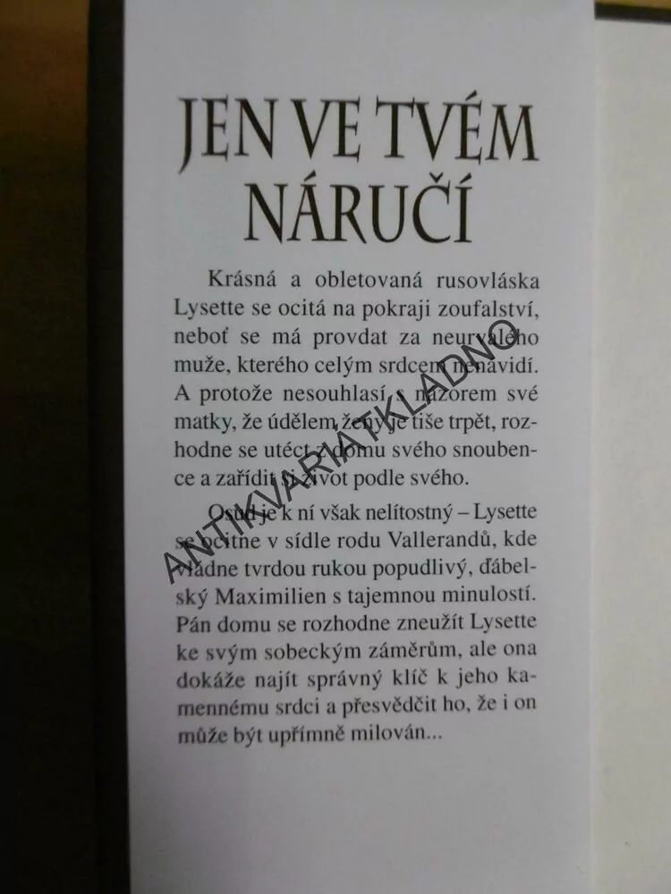 JEN VE TVÉM NÁRUČÍ, LISA KLEYPAS