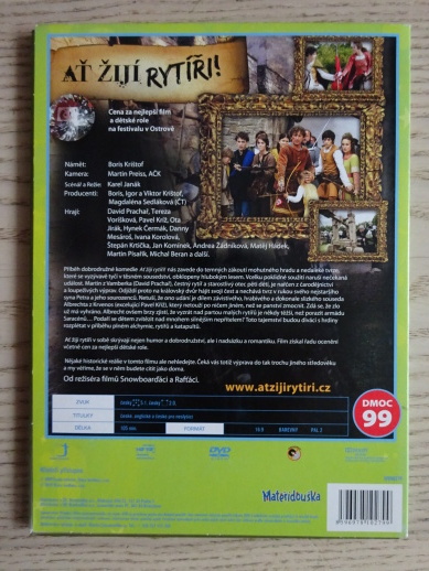 AŤ ŽIJÍ RYTÍŘI!, DVD FILM ČR