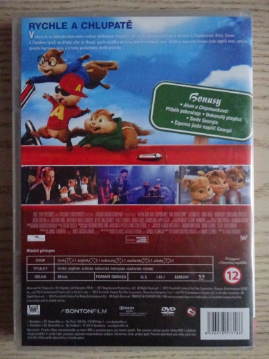 ALVIN A CHIPMUNKOVÉ, ČIPERNÁ JÍZDA, DVD FILM