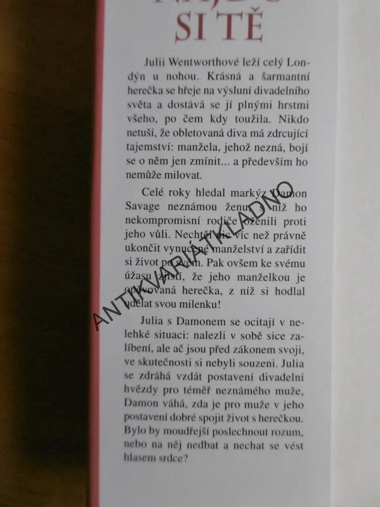 NAJDU SI TĚ, LISA KLEYPAS, **an