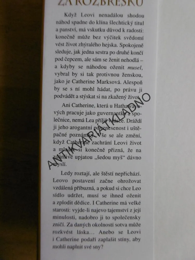 SEZDÁNI ZA ROZBŘESKU, LISA KLEYPAS