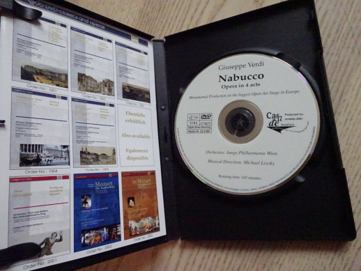 NABUCCO, GIUSEPPE VERDI, DVD HUDBA