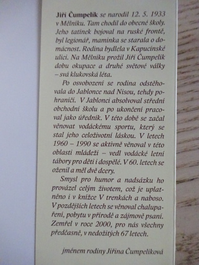 V TRENKÁCH A NABOSO, JIŘÍ ČUMPELÍK, **an